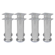 Piedini Rotondi per Divani 8 pz Cromati 180 mm cod mxl 71537