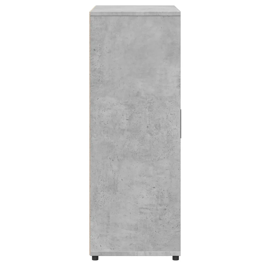 Credenze 2 pz Grigio Cemento 60x31x84 cm in Legno Multistrato