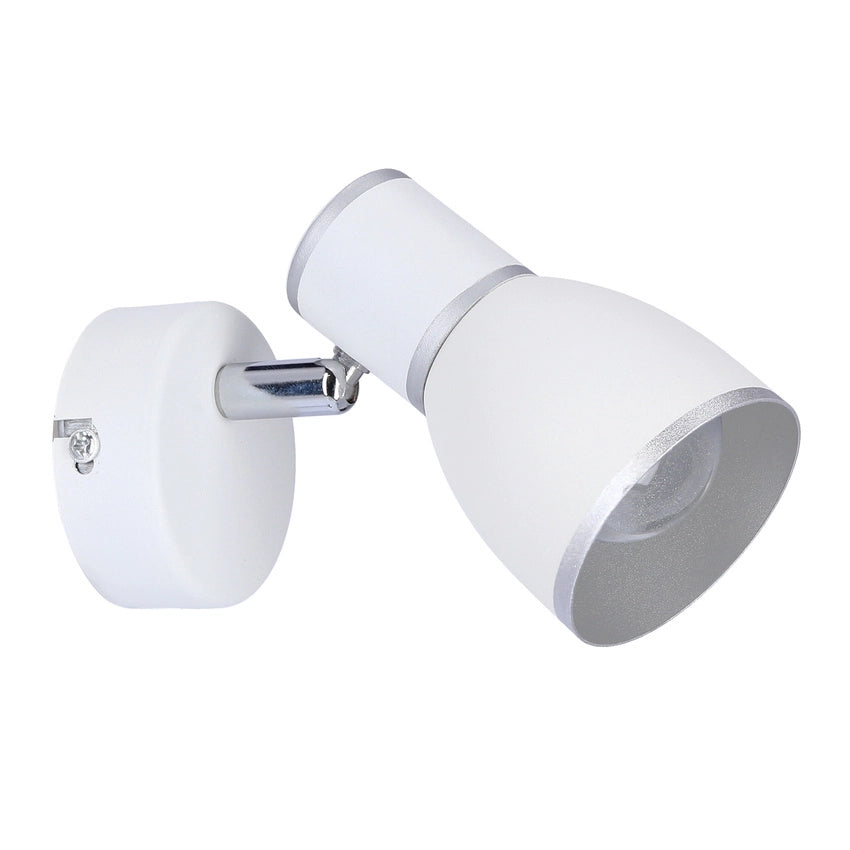 Applique orientabile Candellux FIDO 91-63366 bianco/cromo 1xE14