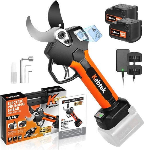 Taglierini elettrici professionisti 40 mm - 18 V 2 pezzi Batterie Li-ion 2 Ah