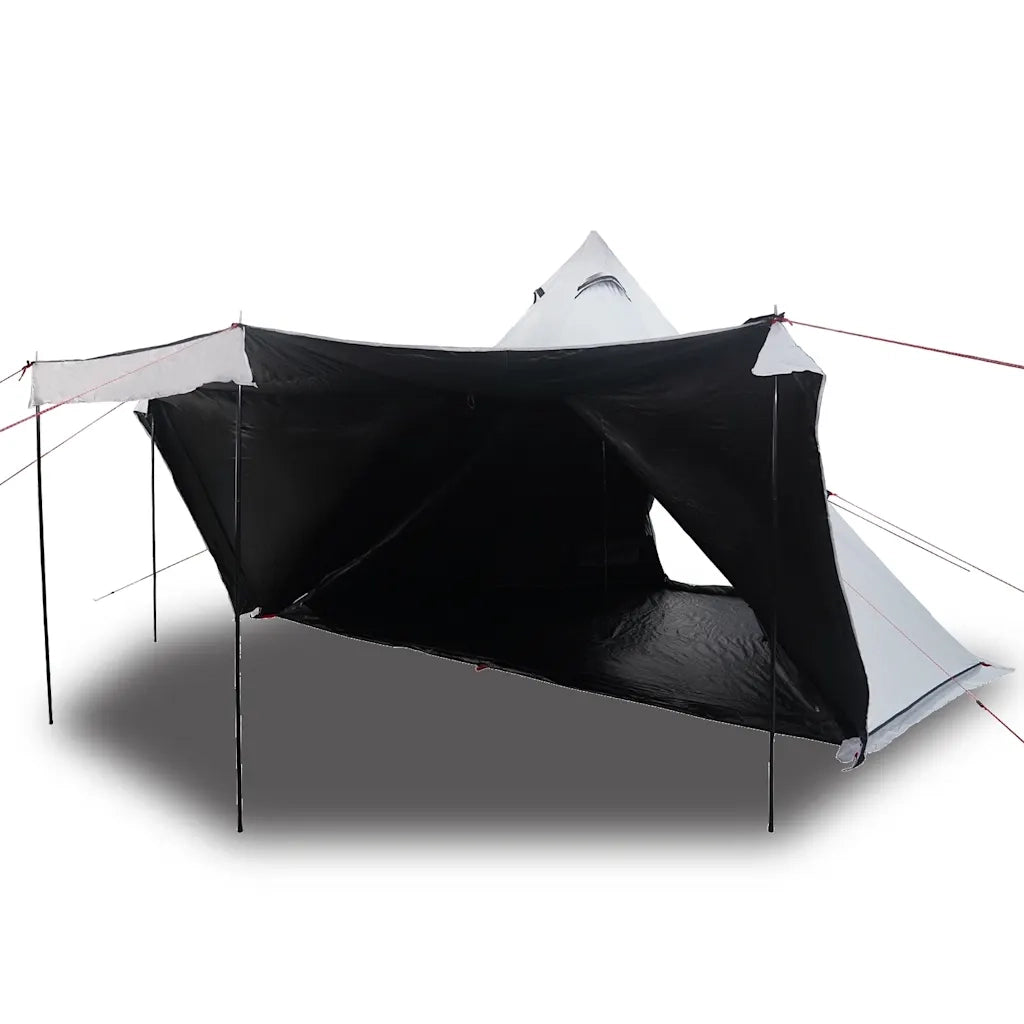 Tenda Familiare Tipi 8 Persone-Tenda da campeggio Bianca Tessuto Impermeabile