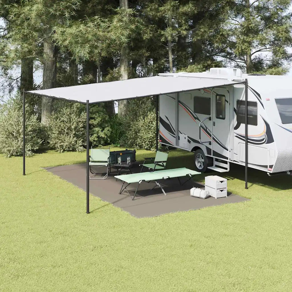 Tappeto da Tenda Grigio chiaro 600 × 300 cm Polietilene 42000199
