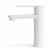 Miscelatore rubinetto lavabo oceania ottone bianco opaco con piletta *** confezione 1