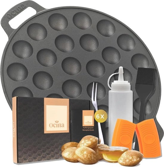 Impastatrice Poffertjes Combo Pack – Crea 30 Deliziosi Poffertjes a Casa 

Modello: PP-101
Capacità: 30 poffertjes
Potenza: 600 W
Dimensioni: 18 x 18 x 15 cm
Peso: 2,5 kg