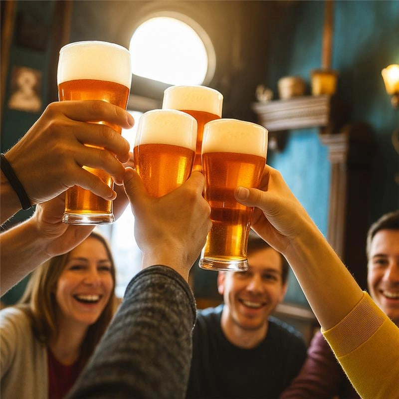 BICCHIERI BIRRA BLONDE SET DA 12 PEZZI CON CAPIENZA 565CC