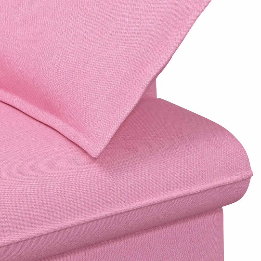 Loveseat con bottoni imbottiti Rosa 111 x 68 x 80 cm Tessuto 42041807