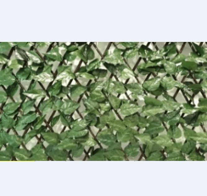 Arella Siepe Sintetica Artificiale 200x100 cm in Legno e Poliestere Verde