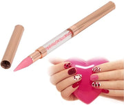 Strumento per l'arte delle unghie - Punte doppie con punta di cera - Manicure - Design ergonomico - Pennelli a punti