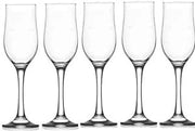 SET 6 CALICI FLORÌ FLUTE IN VETRO DA 195CC