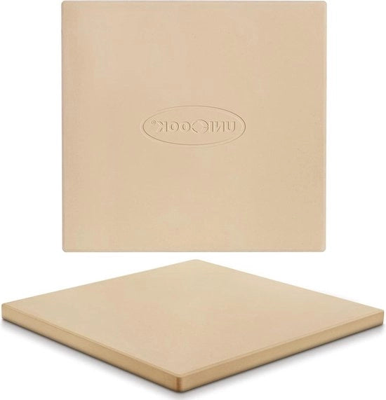 Pietra per pizza quadrata 305 cm - Piatto ceramico pesante per forno - Ideale per crosta di pizza affinata - Pane biscotti - Resistente ai calori - Durevole e sicuro.