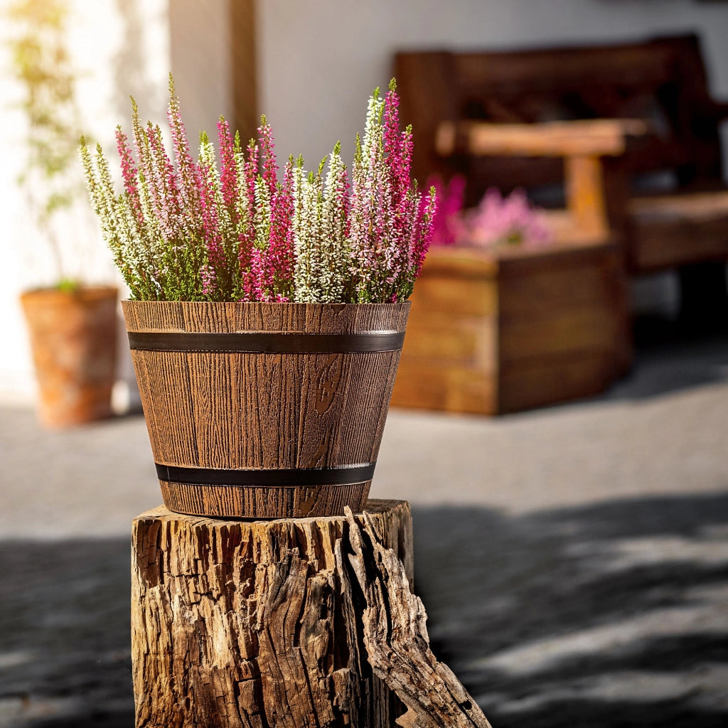 Vaso da fiori KADAX, grande vaso da giardino per fiori, copertura in plastica per vaso da fiori 30 cm