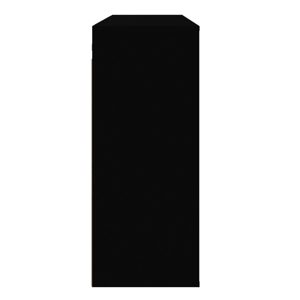 Mobile a Parete Nero 80x33x80 cm in Legno Multistrato 816585