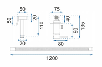Rubinetto Bidet Rea Lungo Loop White