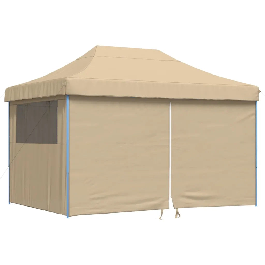 Tendone per Feste Pieghevole Pop-Up con 4 Pareti Beige 4005023