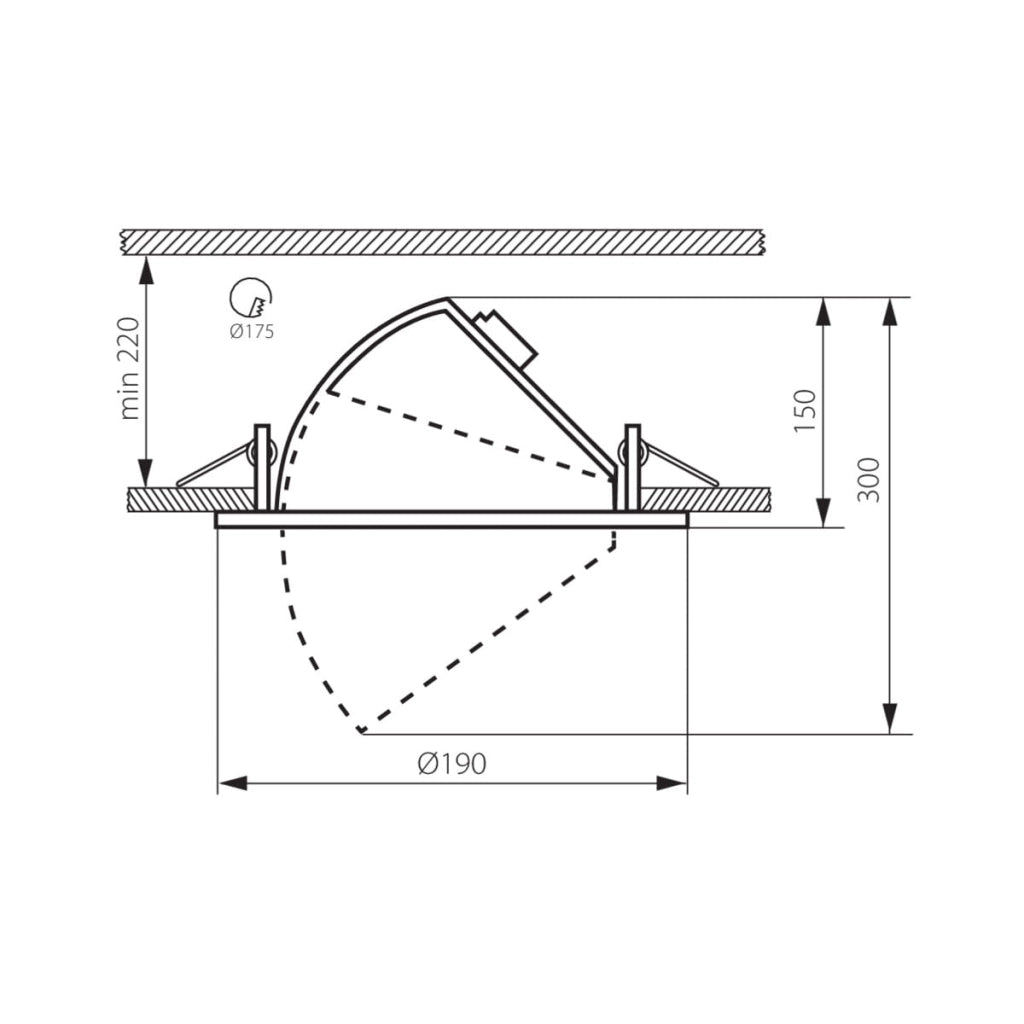 Faretto LED incasso Kanlux HIMA 33W 3670lm 4000K bianco