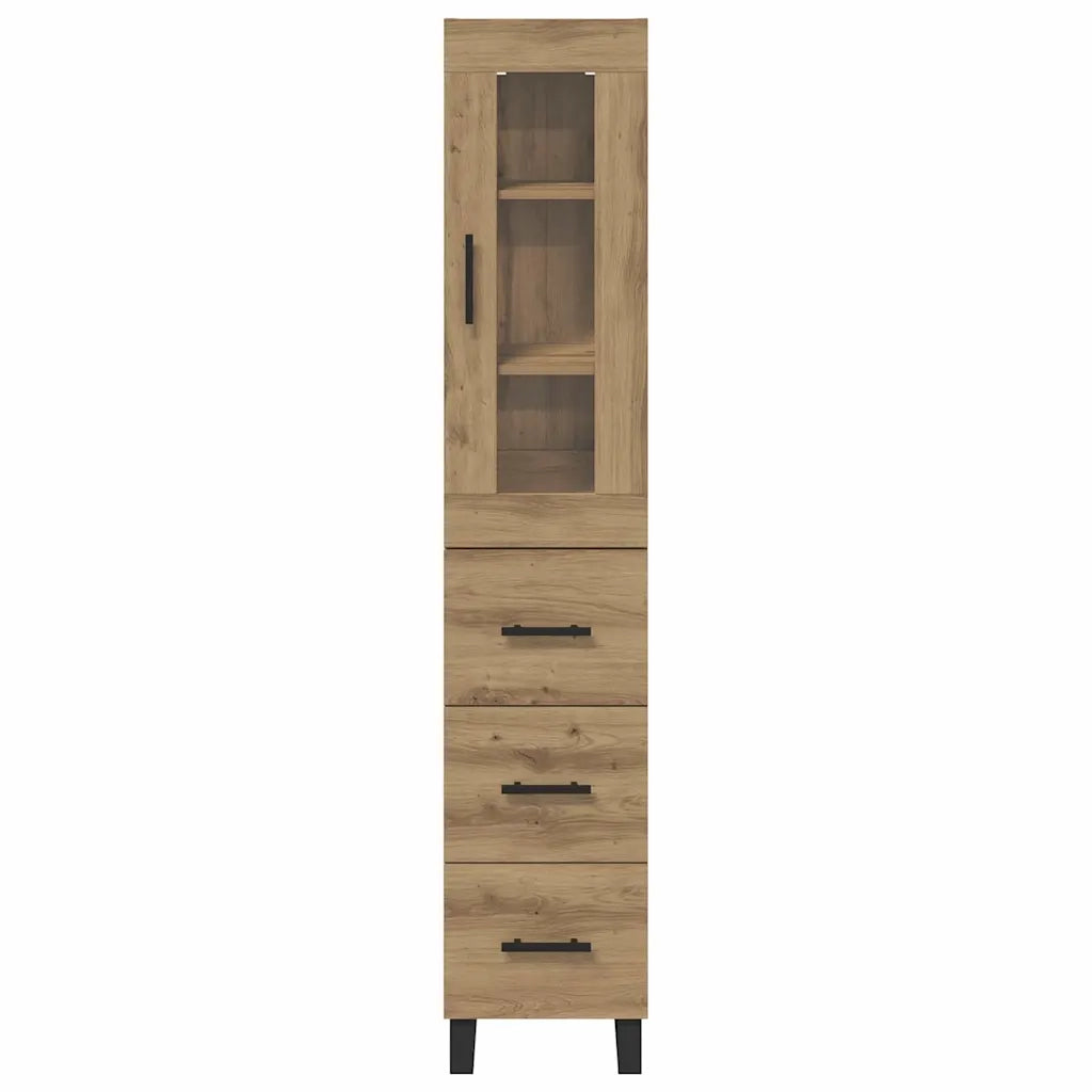 Credenza con cassetto Rovere artigianale 34,5 x 34 x 180 cm 3416000