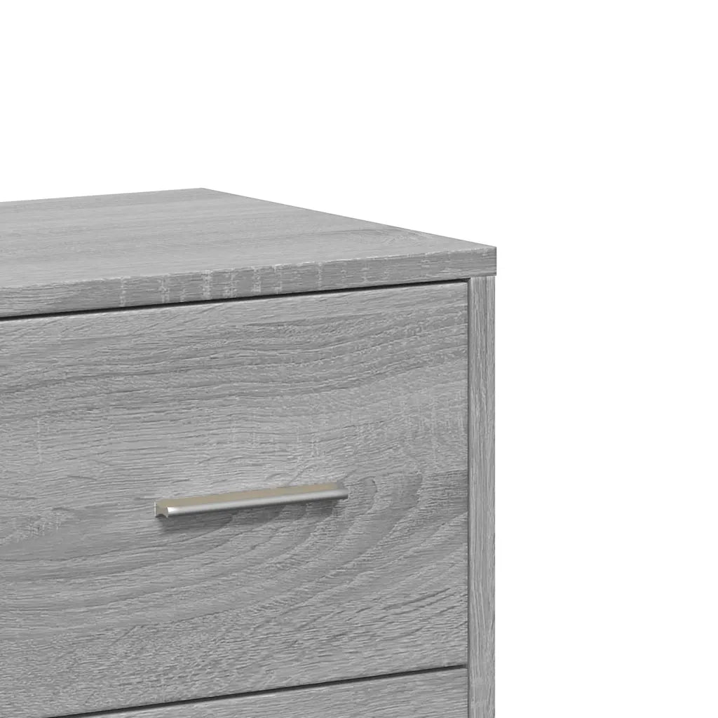 Credenze 2 pz Grigio Sonoma 60x31x84 cm in Legno Multistrato