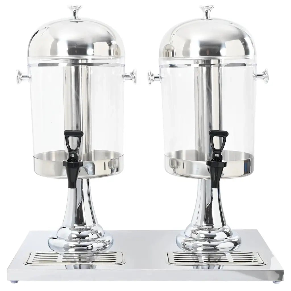 Doppio Distributore di Succhi di Frutta e Bibite Acciaio Inossidabile 2 x 8 L 50532