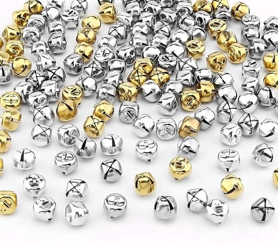 200 pezzi di piccole campane metalliche artigianali per decorazioni natalizie - creazione di pendenti e accessori DIY