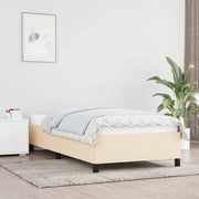 Giroletto senza Materasso-Struttura Letto Crema 90x190 cm in Tessuto 767706