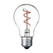Lampada E27 36V goccia spirale rosso Ø60mm