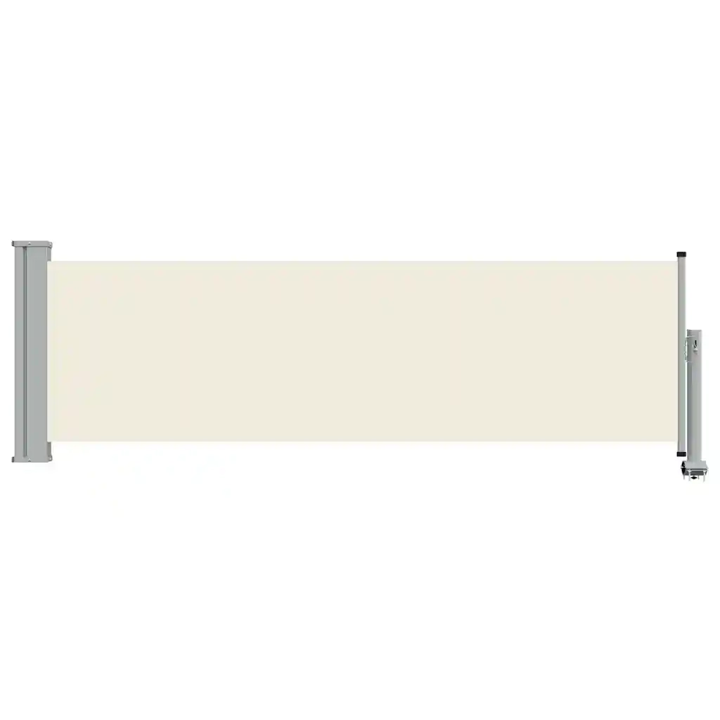 Tenda Laterale Retrattile per Patio 80x300 cm Crema