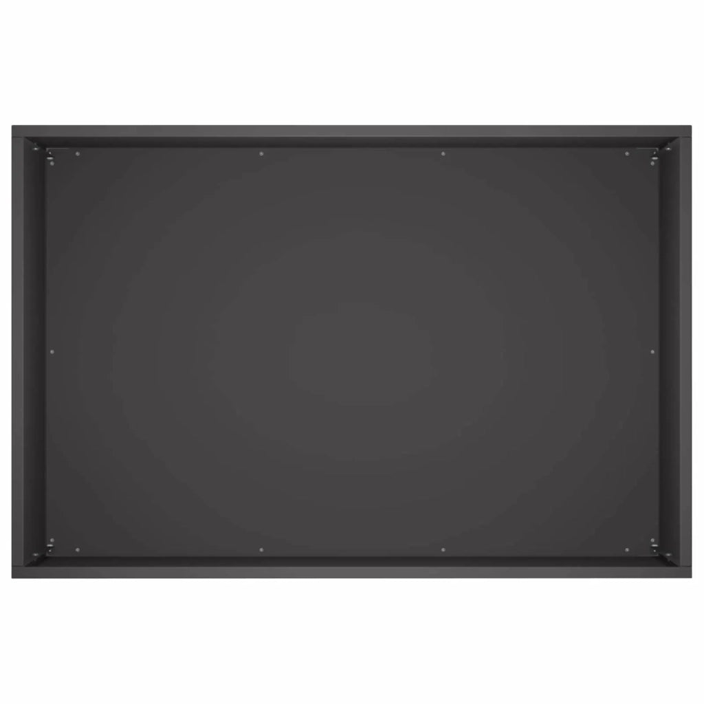 Vaso da giardino Nero 50 x 40 x 40 cm Acciaio laminato a freddo 8005638