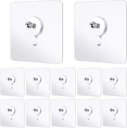 12 pezzi di chiodi autoadesivi appesi senza graffio per chiodi trasparenti per specchi appesi in camera da letto bagno cucina casa.