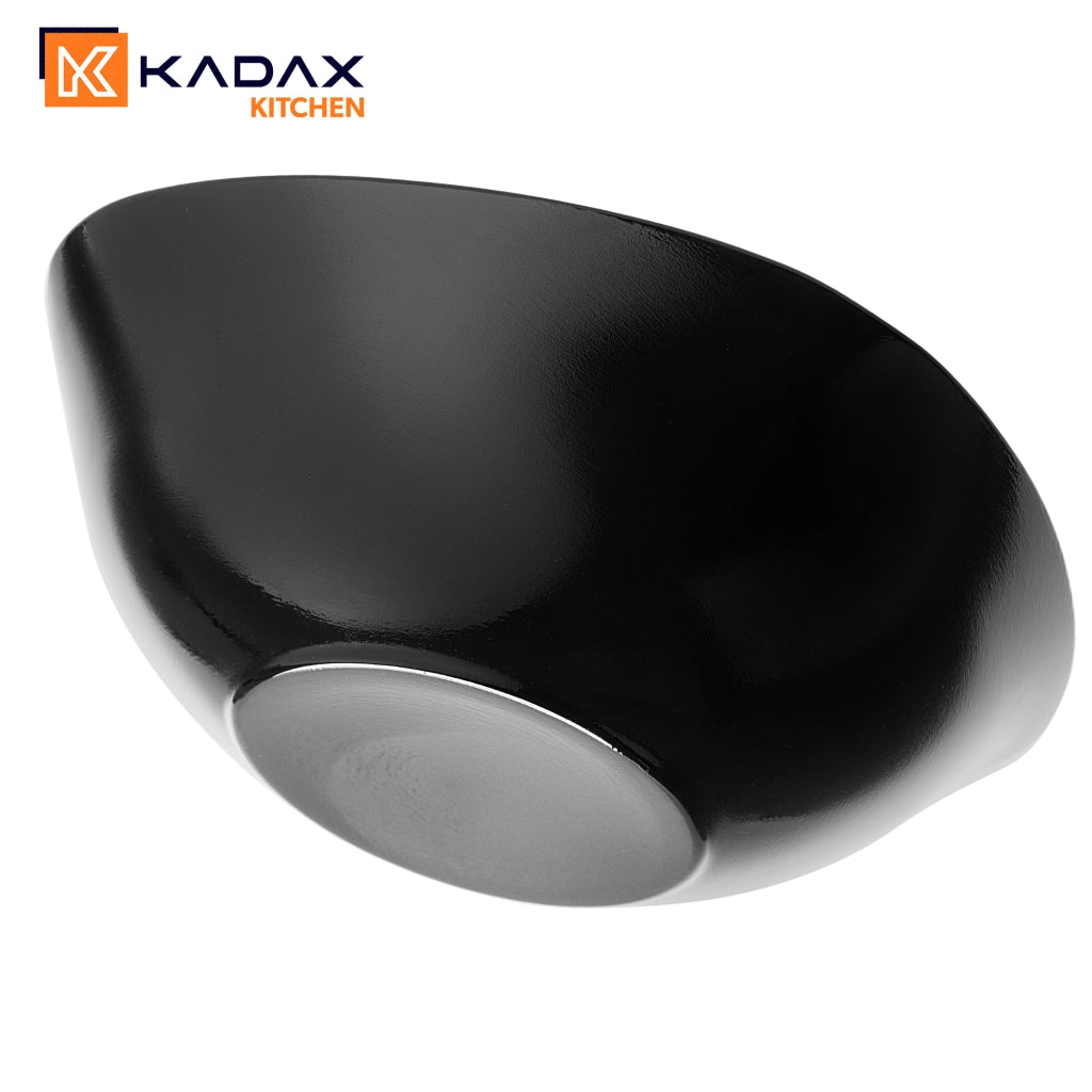 KADAX Komplet 6 salaterek Quadro czarne 15 cm P143