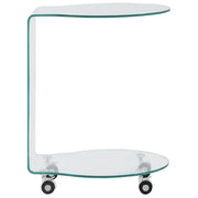 Tavolino da Salotto 45x40x58 cm in Vetro Temperato 284725