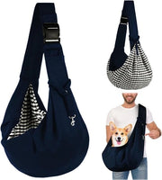 Borsa per Spalla Reversibile Porta Cane Piccola per Cani fino a 7kg Porta Cane Regolabile per Attività All'aperto