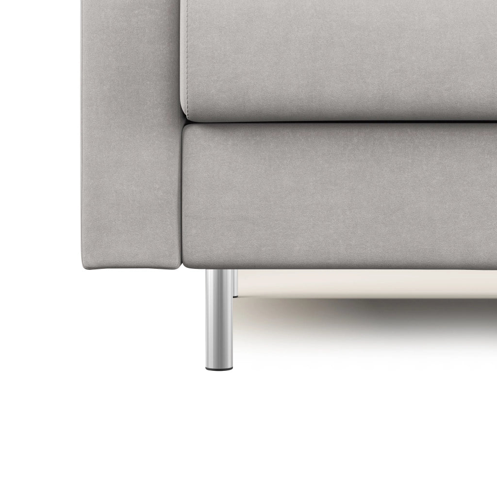 Megan Divano letto matrimoniale in microfibra smacchiabile T11 168 cm (mat. 120x197) grigio chiaro