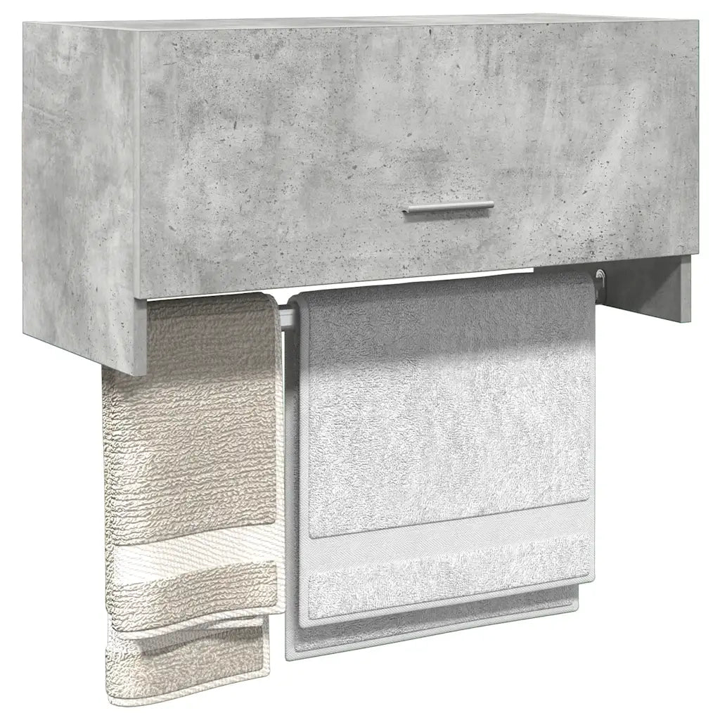 Armadio Grigio Cemento 70x32,5x35 cm in Legno Multistrato CFW8226126