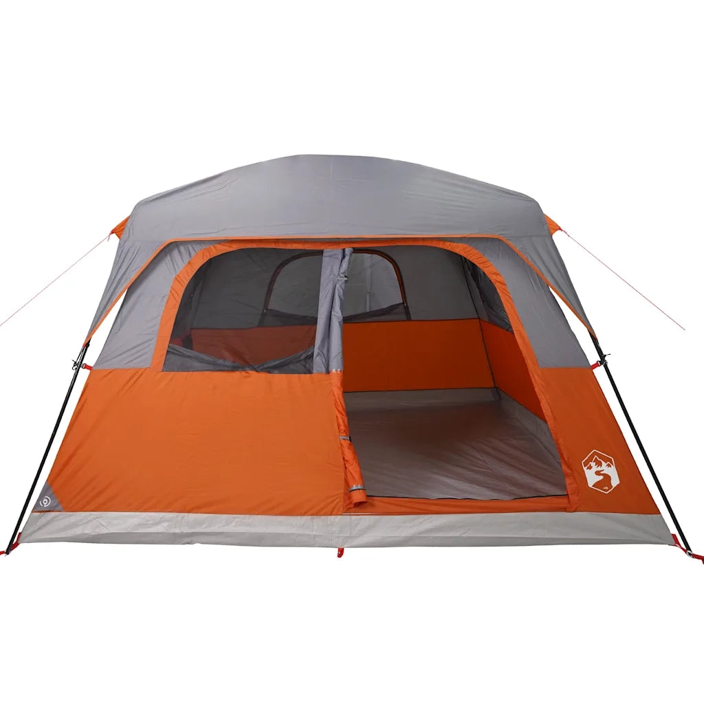 Tenda Familiare a Cabina 6 Persone Arancione Impermeabile 94547