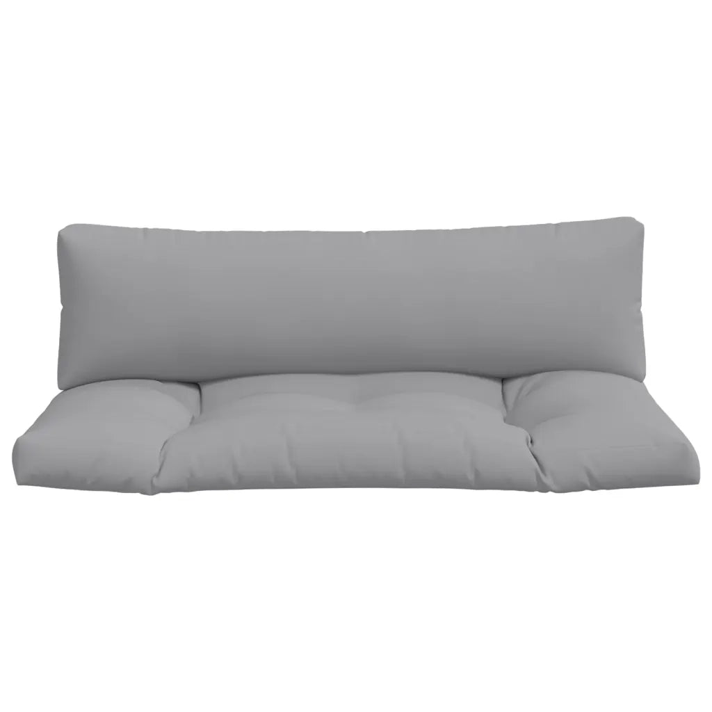 Cuscini per Pallet 2 pz Grigi in Tessuto 360923