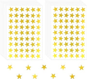 Etichette per oggetti in forma miniatura - Set di 1620 pezzi - Per studenti, insegnanti, bambini - Rimovibili - Color oro