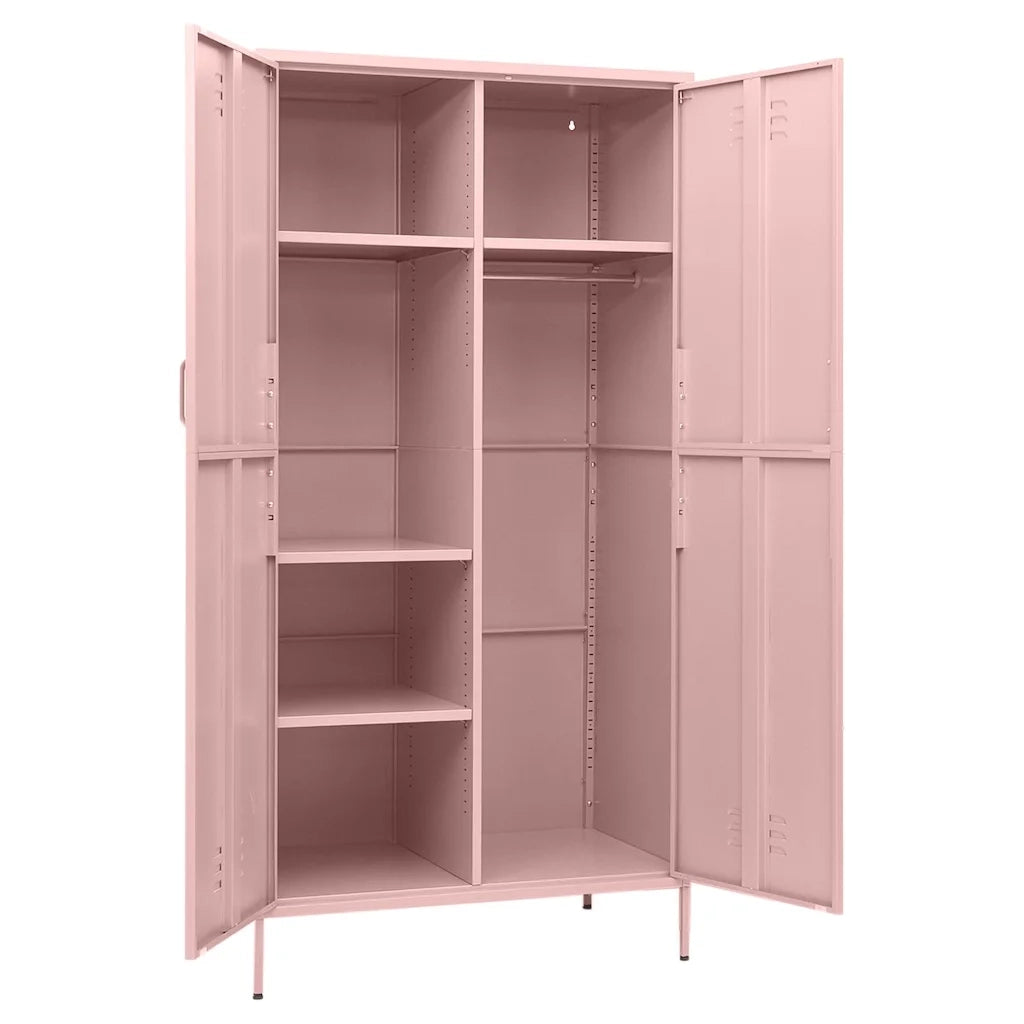 Armadio Rosa 90x50x180 cm in Acciaio CFW5639413