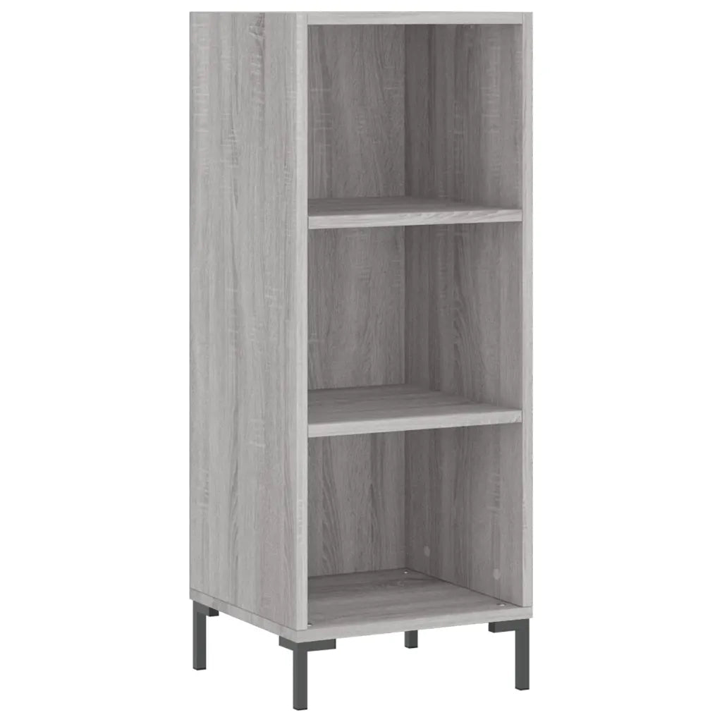 Credenza-Buffet-Armadio da cucina Grigio Sonoma 34,5x34x180 cm in Legno Multistrato 349539