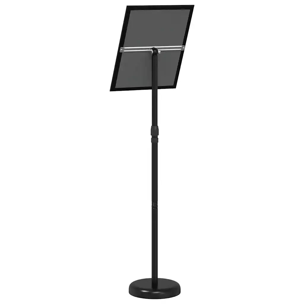 Espositori per Fiere Nero 25 x 25 x 125 cm Alluminio