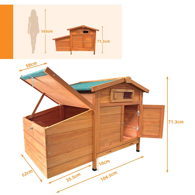 POLLAIO Rialzato 72.0×60.0×25.5 cm Legno Oro