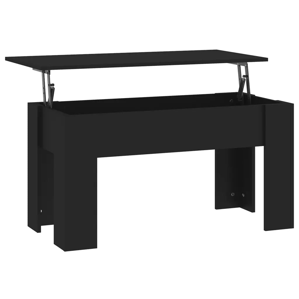 Tavolino da Salotto Nero 101x49x52 cm in Legno Multistrato cod mxl 23883