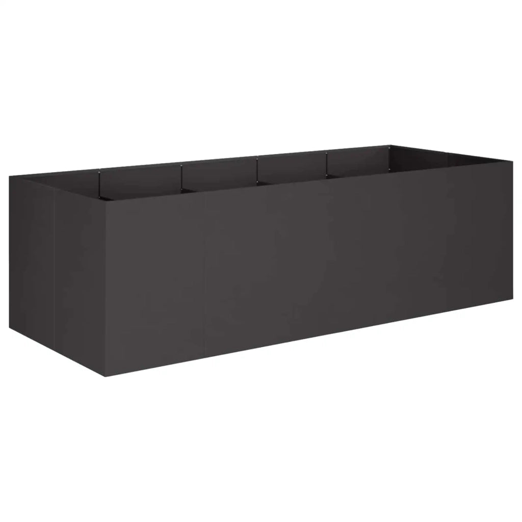 Vaso da giardino Nero 200 x 80 x 60 cm 8005932