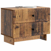 Comodino | Armadio da Notte | Mobiletto da notte con cassetto Legno antico 62 x 34,5 x 47,5 cm