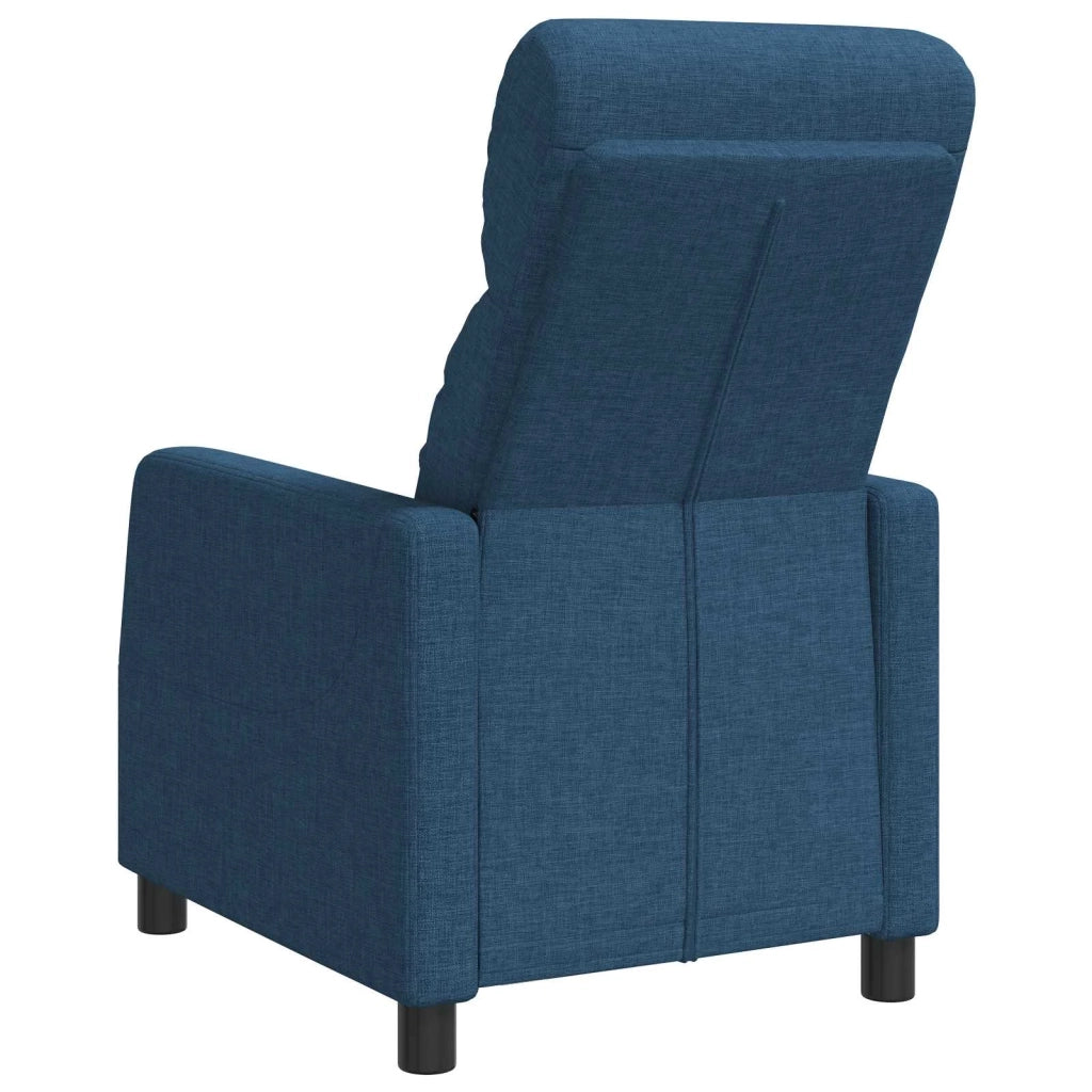 Divano Sedia-Poltrona reclinabile Blu Tessuto 649905
