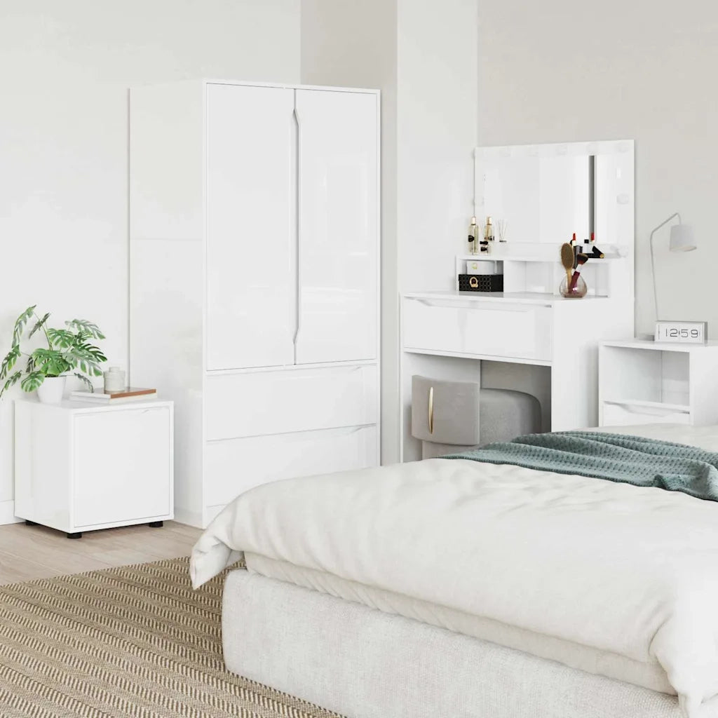 Mobile da Bagno | Armadio da bagno Bianco Lucido 40,5 x 40 x 44 cm