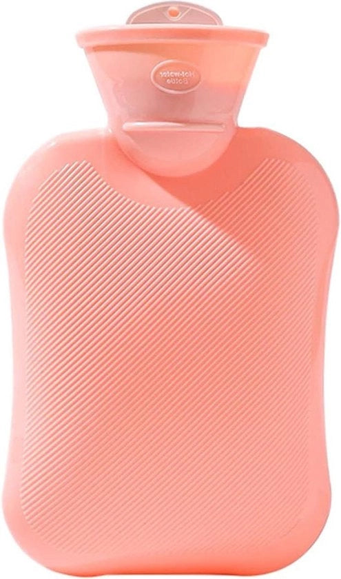 Kruik per immersione per collo e spalle - Gomma - Riscaldamento a cavo - Rosa - 500 ml