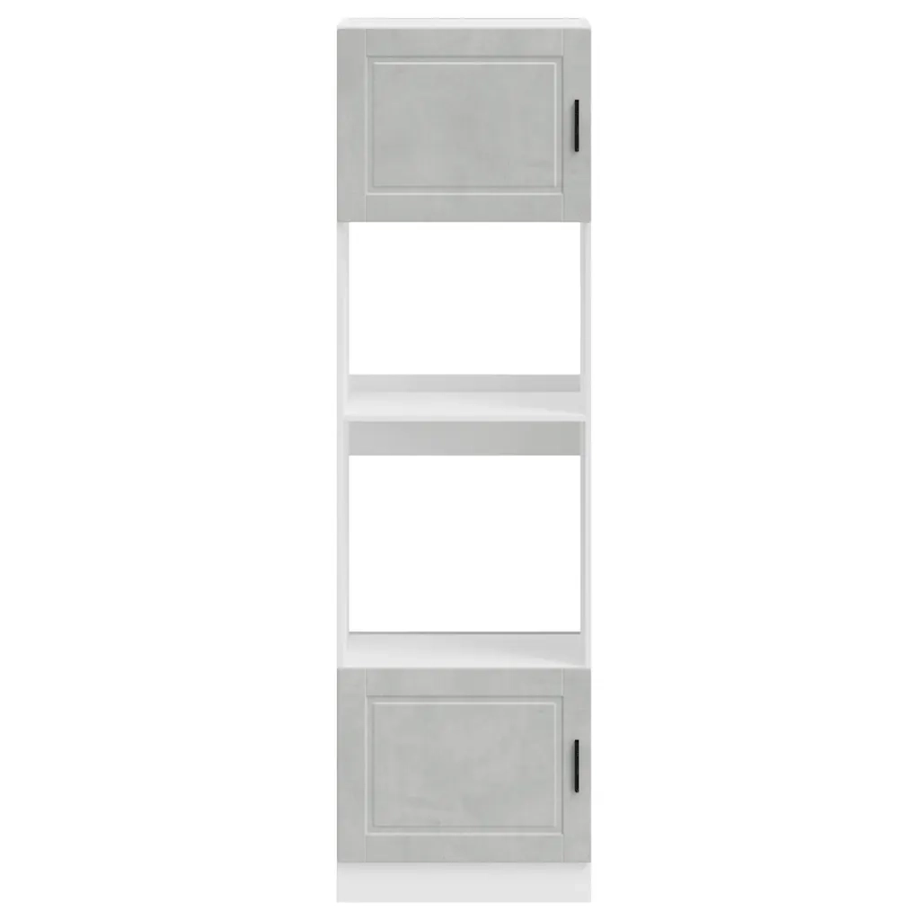 Armadi Forno 2 pz Porto Grigio Cemento in Legno Multistrato 3315055