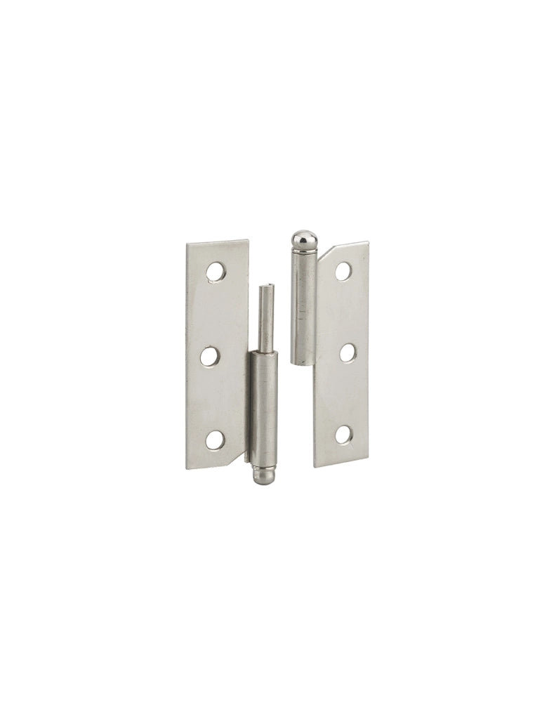 Cerniera per porta sinistra, 60x40mm, acciaio nichelato - THIRARD