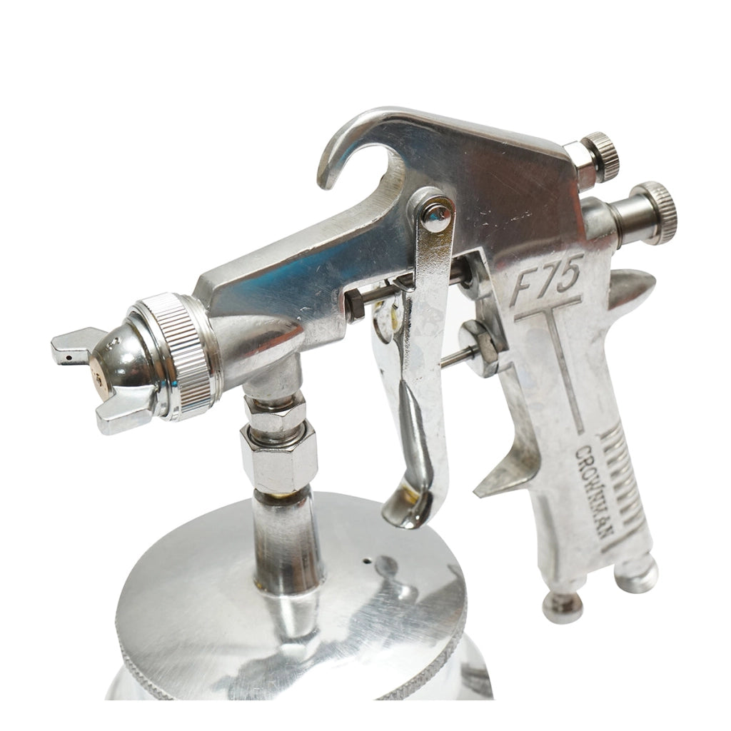 Pistola per verniciatura ad aria compressa da 750 ml, consumo aria 3,5-8 CFM, ugello 1,5 mm, pressione max 5 bar Crownman