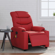 Poltrona Massaggio Elettrica Reclinabile Rosso Similpellecod mxl 109051